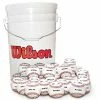 Wilson A1030 Full-Hardness Practice Baseballs With Bucket -Baseball Sales Store G 42412 PracticeBaseBalls 2 1
