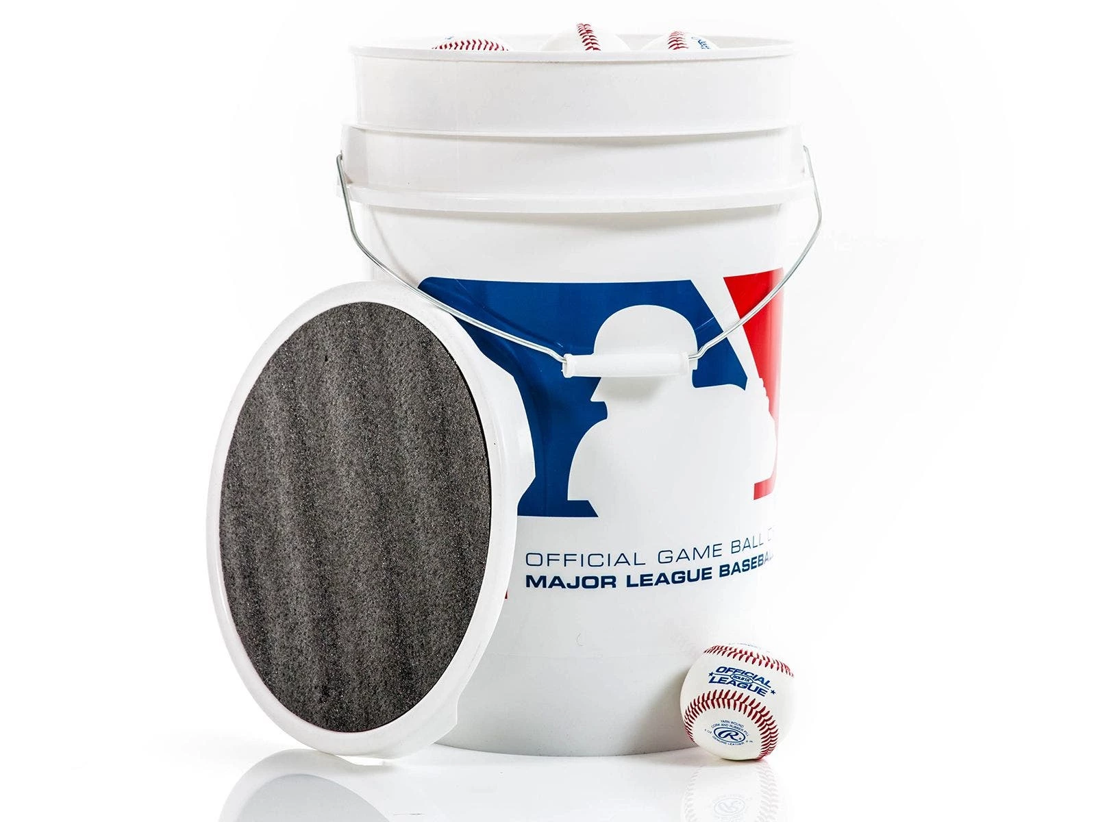 Rawlings ROLBLX Full Hardness Practice Baseballs With Bucket 3 Rawlings ROLBLX Full Hardness Practice Baseballs With Bucket