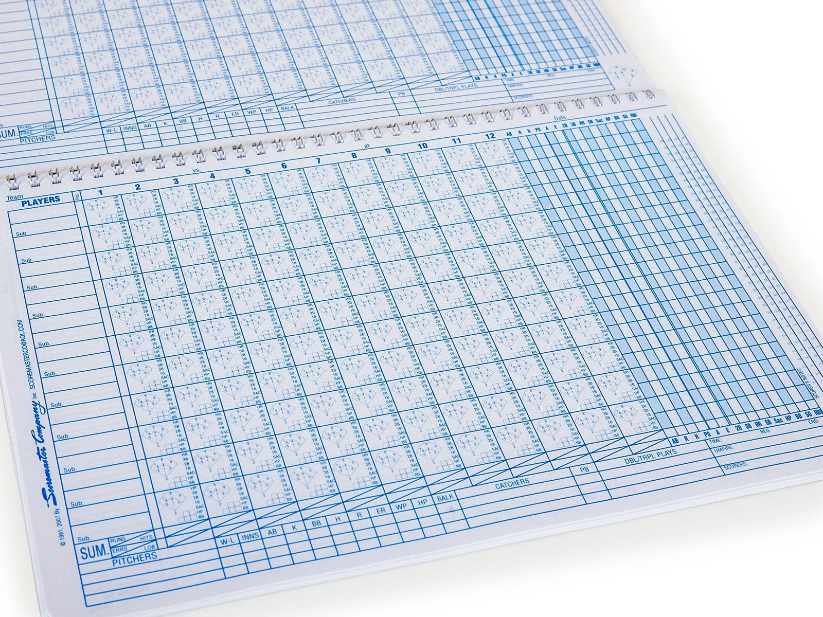 Peterson Scoremaster Baseball Scorebook 4 Peterson Scoremaster Baseball Scorebook - Image 2