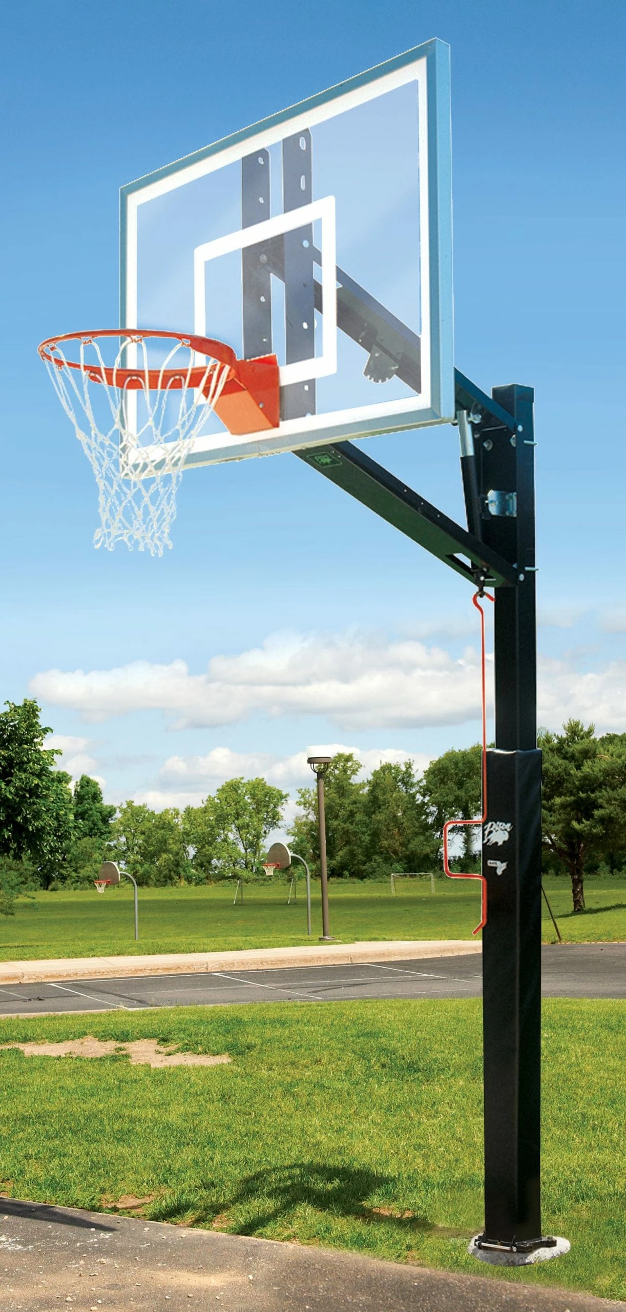 Bison ZipCrank Adjustable Outdoor Basketball Systems 5 Bison ZipCrank Adjustable Outdoor Basketball Systems - Image 3