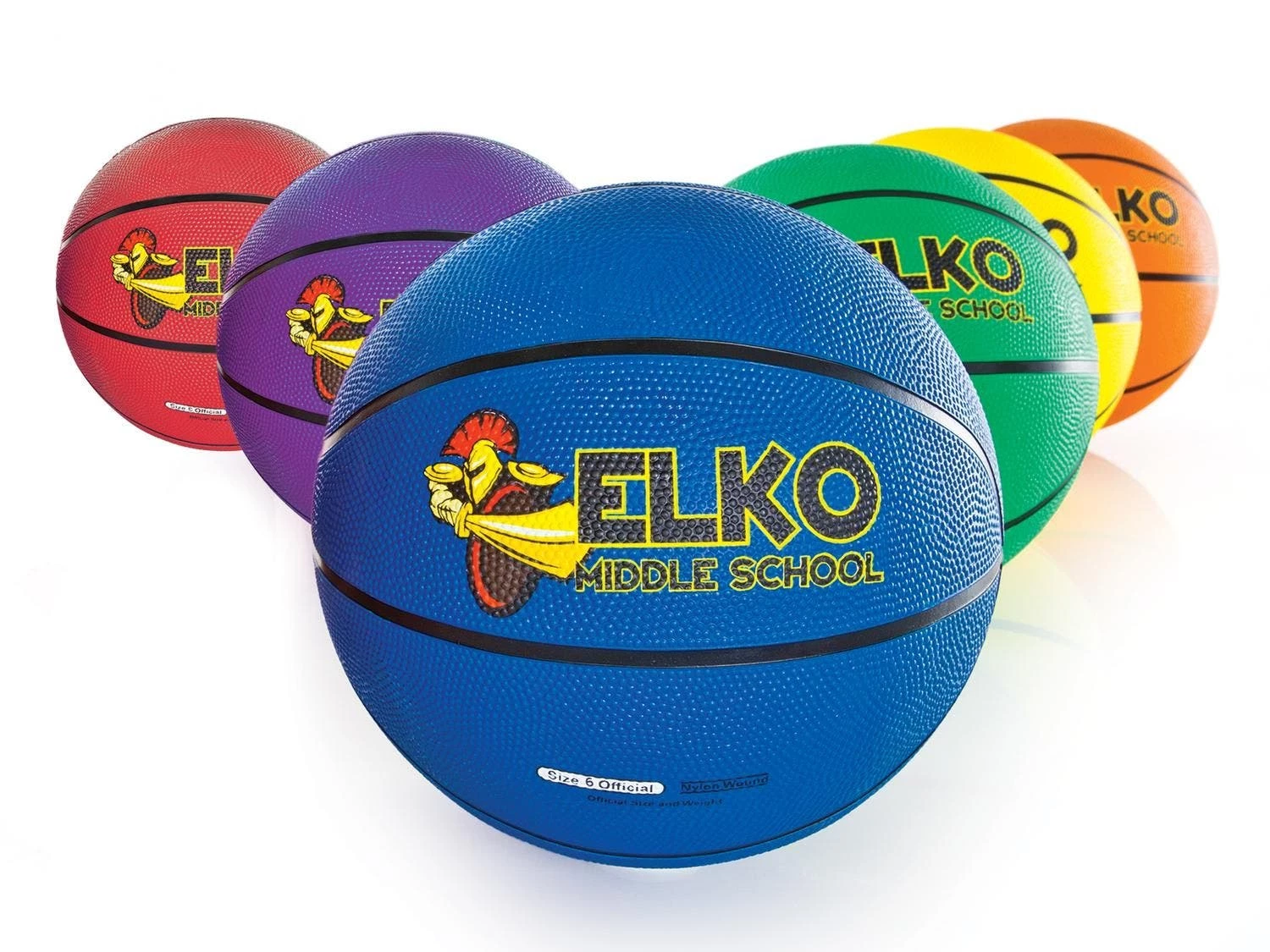 Gopher Rainbow Performer Custom Logo Rubber Basketballs 3 Gopher Rainbow Performer Custom Logo Rubber Basketballs