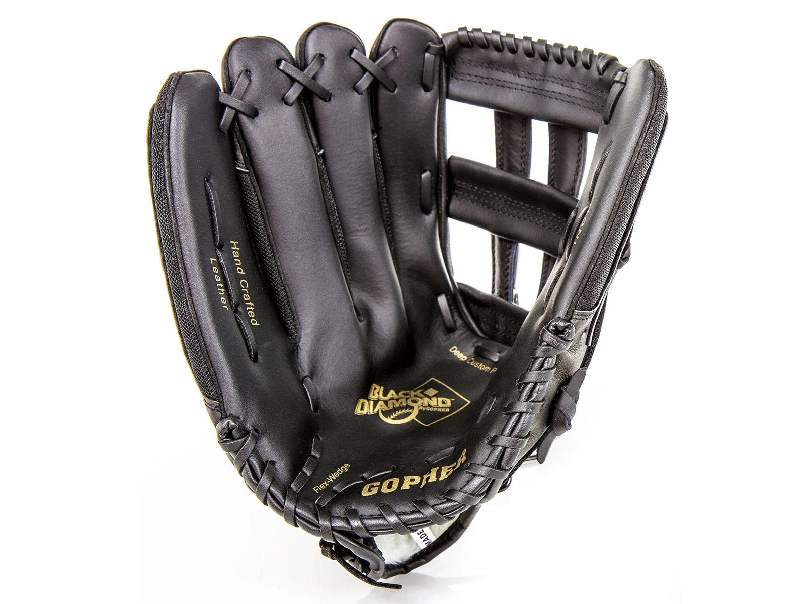 Gopher Black Diamond Leather/Synthetic Gloves 4 Gopher Black Diamond Leather/Synthetic Gloves - Image 2