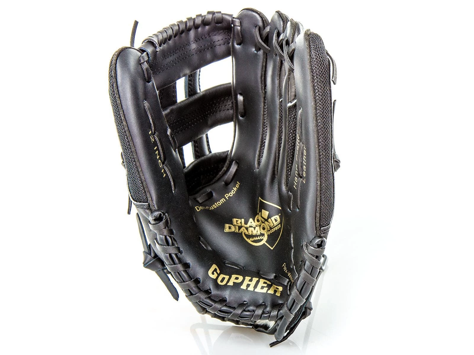 Gopher Black Diamond Leather/Synthetic Gloves 5 Gopher Black Diamond Leather/Synthetic Gloves - Image 3