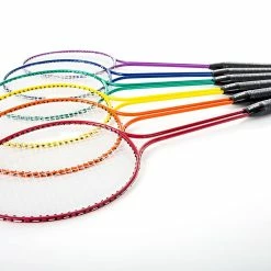 Gopher Rainbow G1000 Twin-Shaft Steel Badminton Racquets -Baseball Sales Store G 51048 RnbwG1000twinShaft 2 1