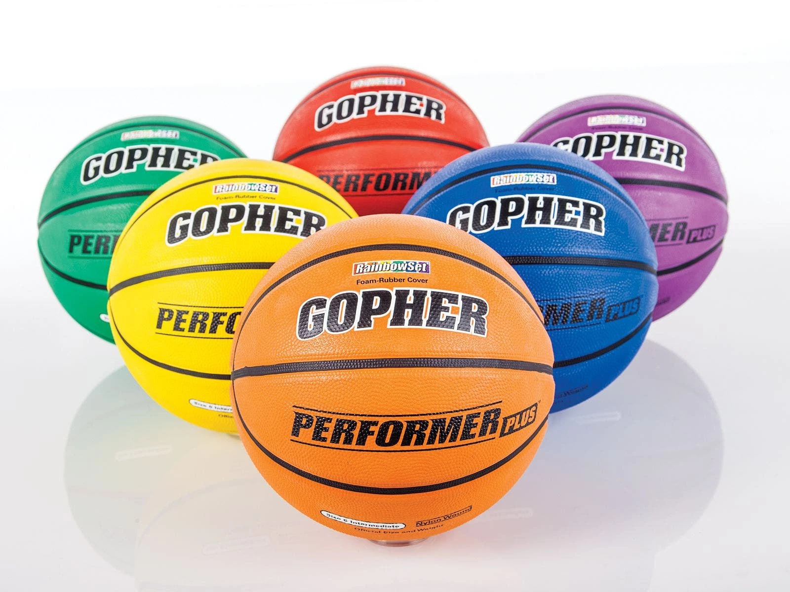 Performer Plus Rubber Basketballs 4 Performer Plus Rubber Basketballs - Image 2