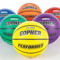 Gopher Performer Rainbow Rubber Basketballs 12 Gopher Performer Rainbow Rubber Basketballs -Baseball Sales Store G 61206 RnbwPerformer WEB 1