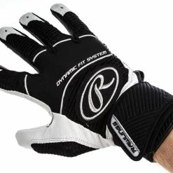 Rawlings Workhorse Batting Gloves -Baseball Sales Store g 02934 RawlingsWorkhorseBattingGloves MediumBlack 1373 1