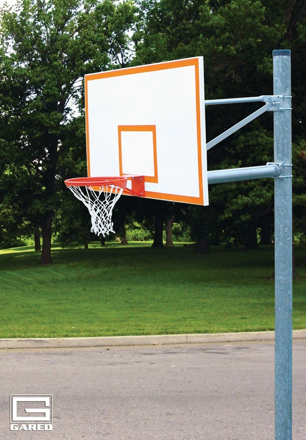GARED Straight Post Outdoor Basketball Systems 3 GARED Straight Post Outdoor Basketball Systems