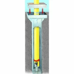 Bison Gooseneck Football Goalpost Adjustable Height Ground Sleeves