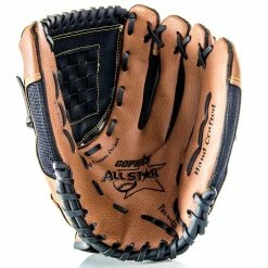 AllStar All-Synthetic Gloves 21 AllStar All-Synthetic Gloves -Baseball Sales Store g 18804 GopherAllstar 12inchBrown 001
