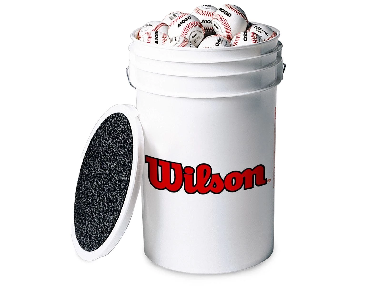 Wilson A1030 Full-Hardness Practice Baseballs With Bucket 4 Wilson A1030 Full-Hardness Practice Baseballs With Bucket - Image 2