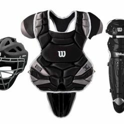 Wilson C1K Catcher's Gear Sets 9 Wilson C1K Catcher's Gear Sets -Baseball Sales Store g 43176 wilsonc1kcatchersetintermediateblack