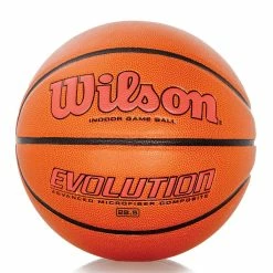 Wilson Evolution Composite Basketballs 23 Wilson Evolution Composite Basketballs -Baseball Sales Store g 60175 Scarlet Intermediate 19