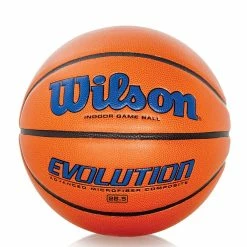 Wilson Evolution Composite Basketballs 24 Wilson Evolution Composite Basketballs -Baseball Sales Store g 60176 Navy Intermediate 17