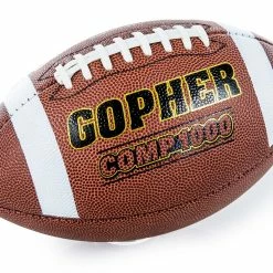 Gopher Comp 1000 Plus Composite Footballs 25 Gopher Comp 1000 Plus Composite Footballs -Baseball Sales Store g 61331 tan size5 composite footballs th
