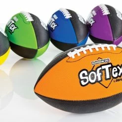 Rainbow SofTex Footballs 8 Rainbow SofTex Footballs -Baseball Sales Store g 71521 rainbow softex balls foam size3 1