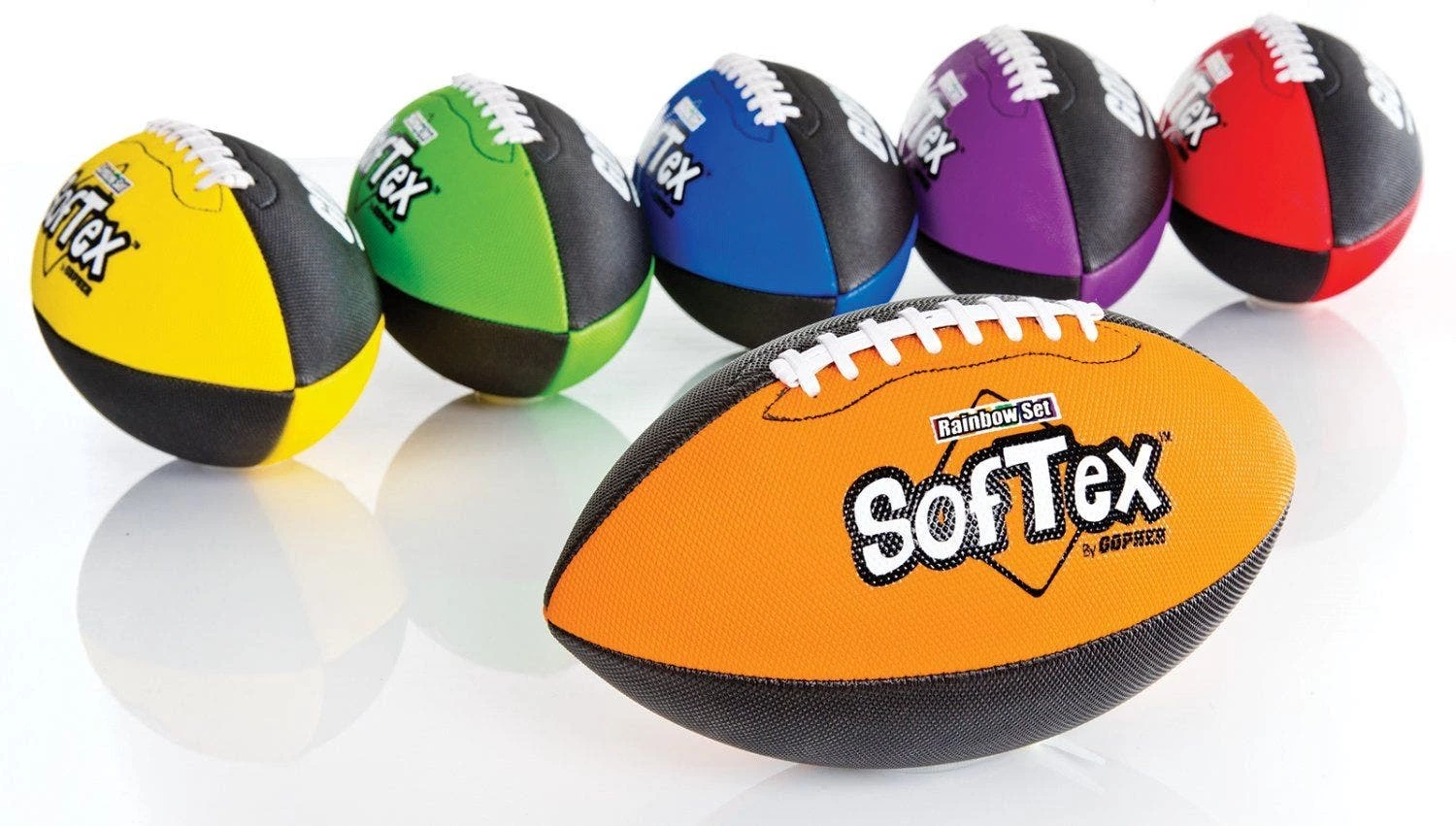 Rainbow SofTex Footballs 5 Rainbow SofTex Footballs - Image 3