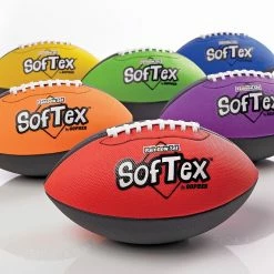 Rainbow SofTex Footballs 7 Rainbow SofTex Footballs -Baseball Sales Store g 71522 rainbow softex balls set 1 1