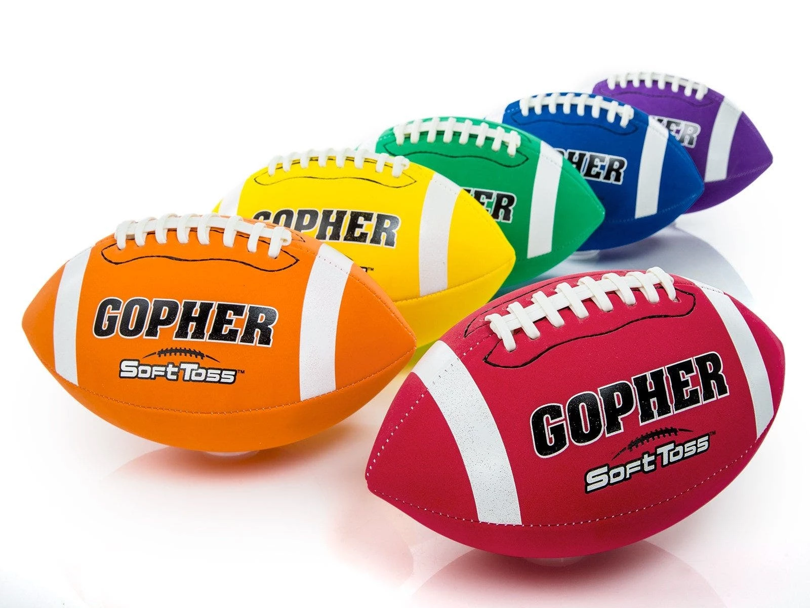 Rainbow SoftToss Foam Cover Footballs 5 Rainbow SoftToss Foam Cover Footballs - Image 3